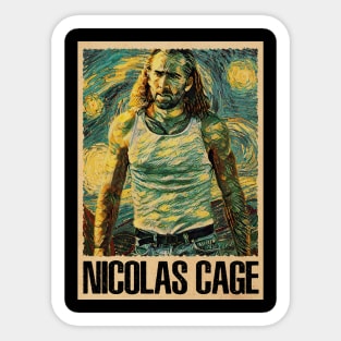 Cage Unleashed Intense Emotions And Powerful Portrayals Sticker